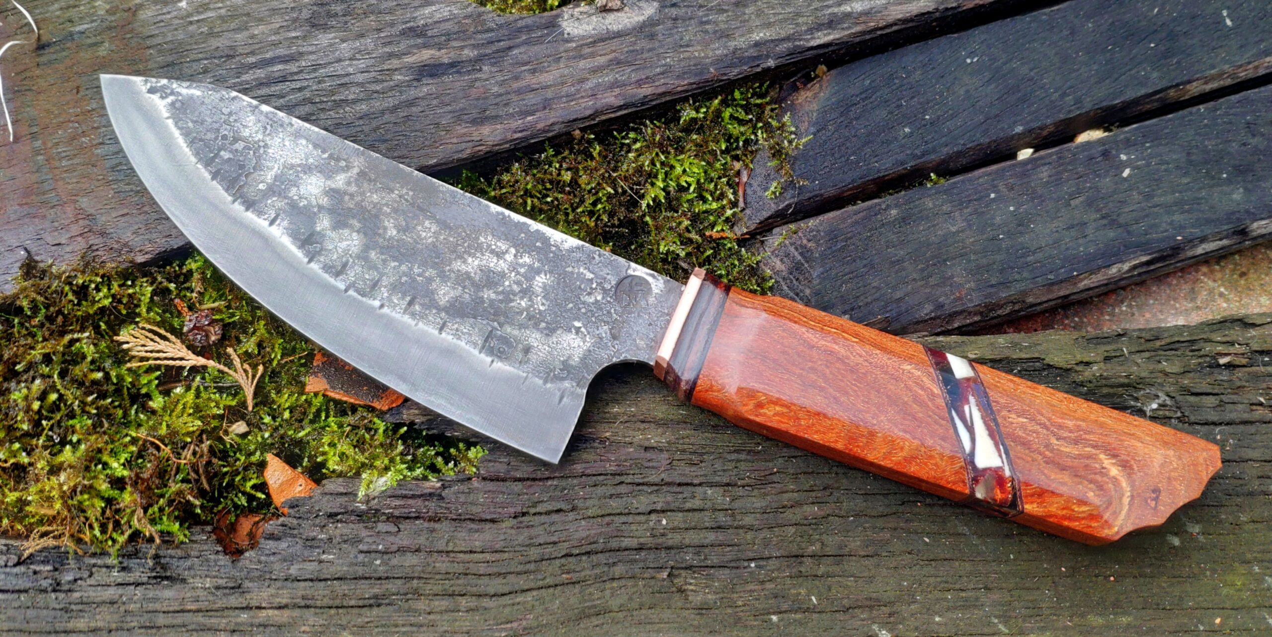 Beautiful Custom Made Forged Damascus Steel Chef knife Kitchen Knife S – NB  CUTLERY LTD