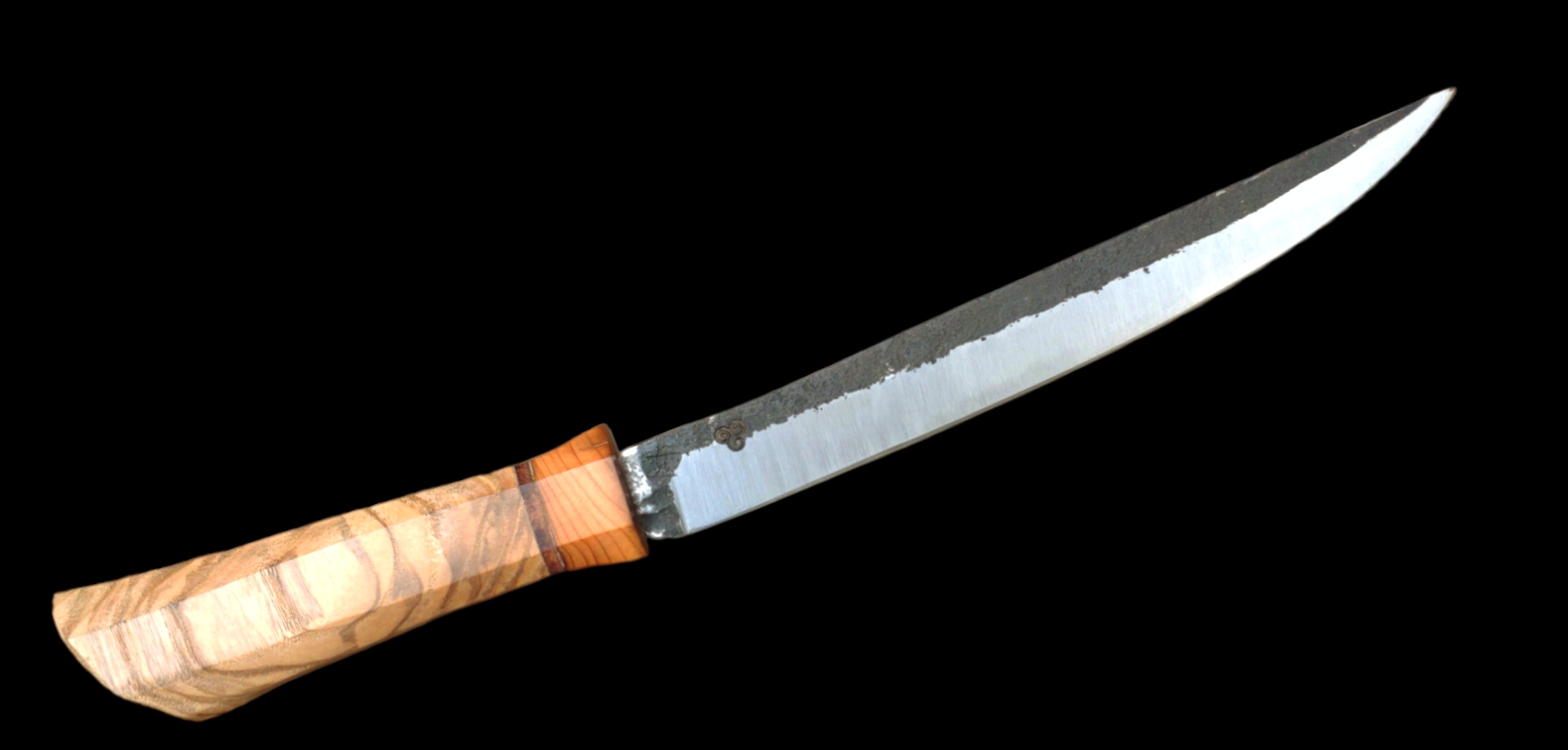 Hand Forged Stainless Steel Filet Knife—Wa Style Ash Handle