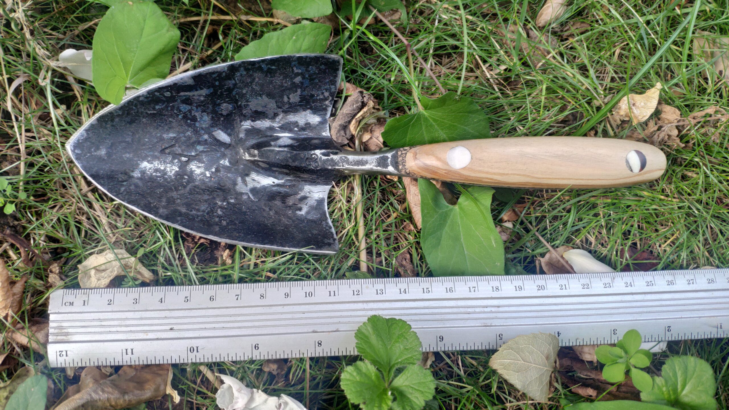 Professional Hand Forged Garden Trowel — Full Tang - Image 6