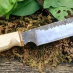 Hand Forged Kitchen Knife — Recycled Steel