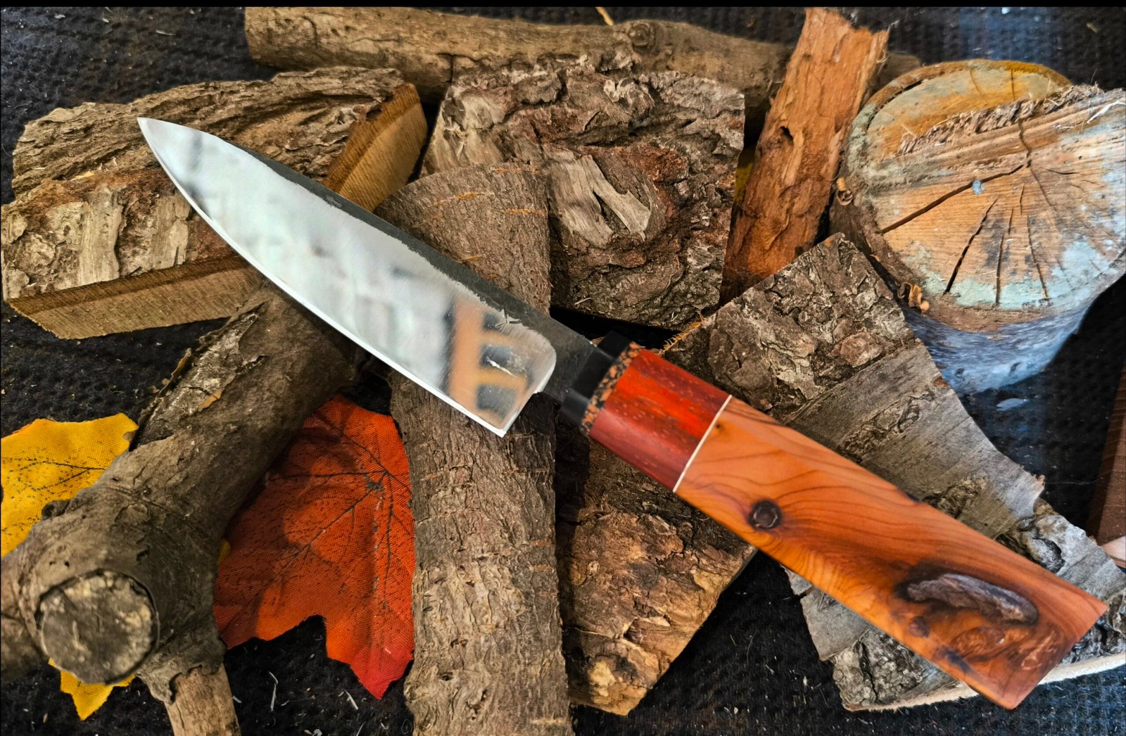 Hand Forged Kitchen Utility Knife (#76) - Image 7