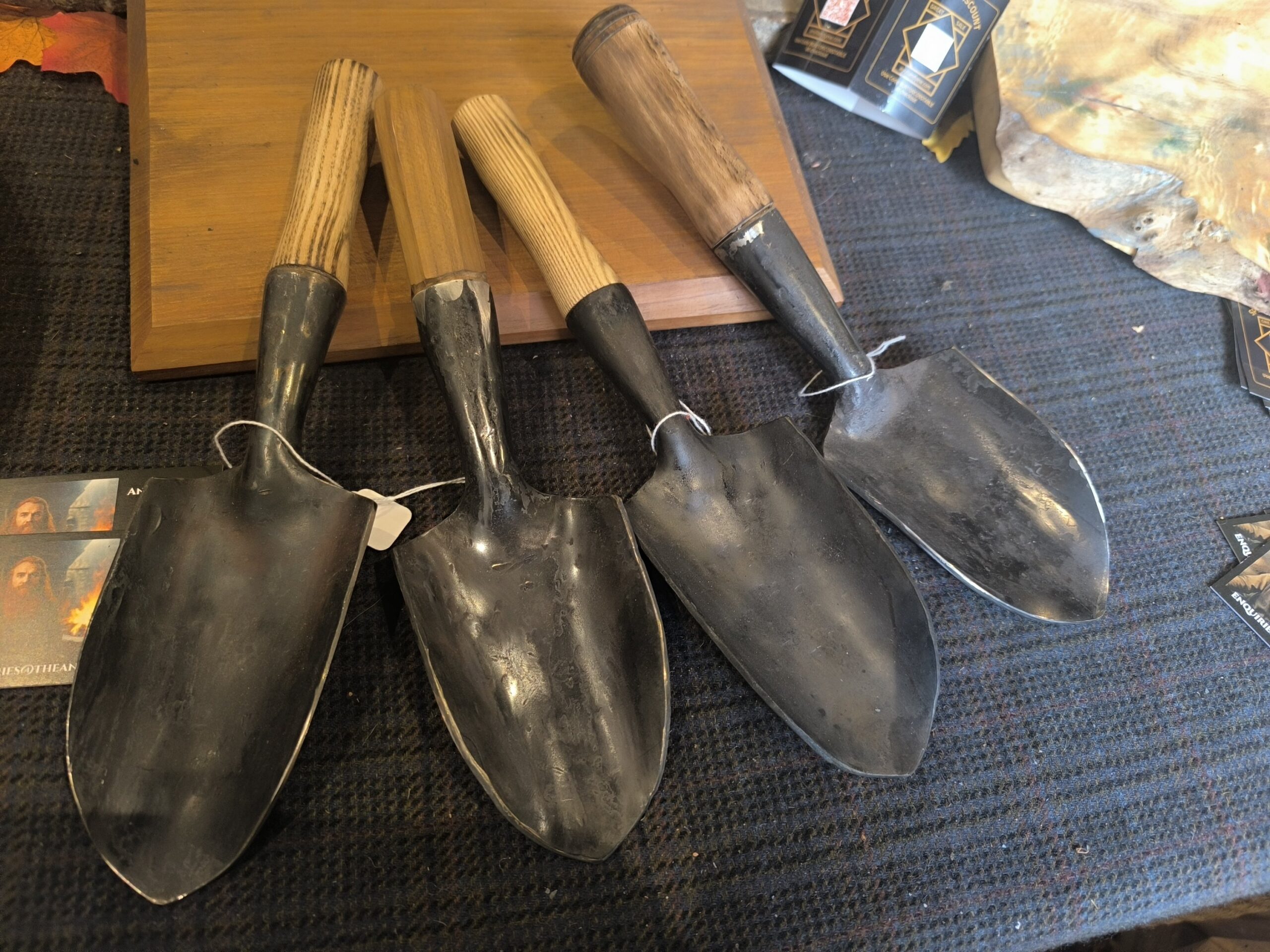 Hand Forged Garden Trowel — Stainless Steel with Socket