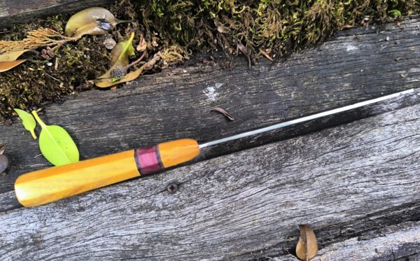 Hand Forged Nakiri Style Kitchen Knife (#38) - Image 5
