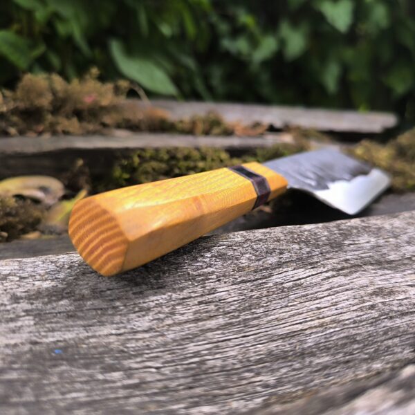 Hand Forged Nakiri Style Kitchen Knife (#38) - Image 4