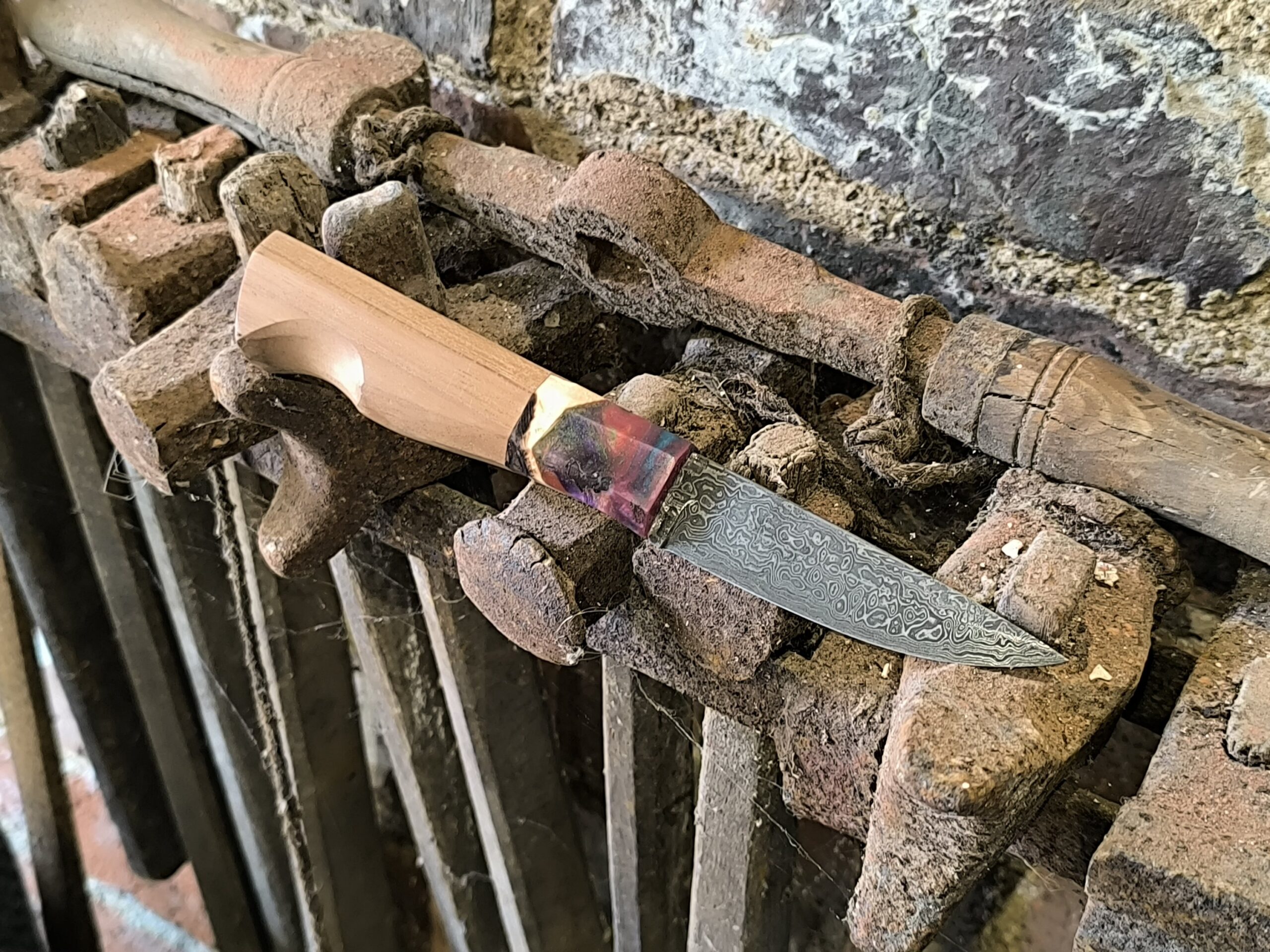 Hand Forged Damascus Steel Pairing Knife (#43)