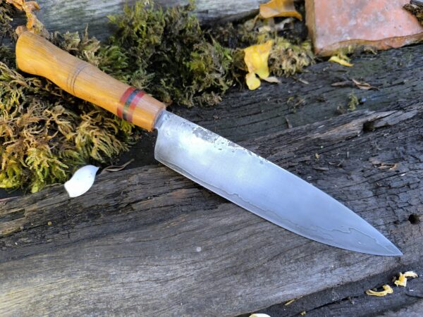 Hand Forged San Mai Kitchen Knife—6 inch Western Style Chef Knife (#42) - Image 5