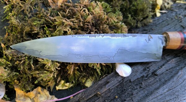 Hand Forged San Mai Kitchen Knife—6 inch Western Style Chef Knife (#42) - Image 2