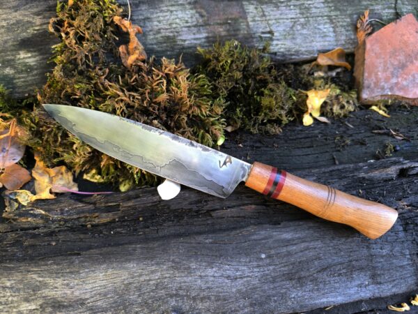 Hand Forged San Mai Kitchen Knife—6 inch Western Style Chef Knife (#42)