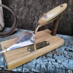 Decorative Bronze Archaeology Trowel with Stand