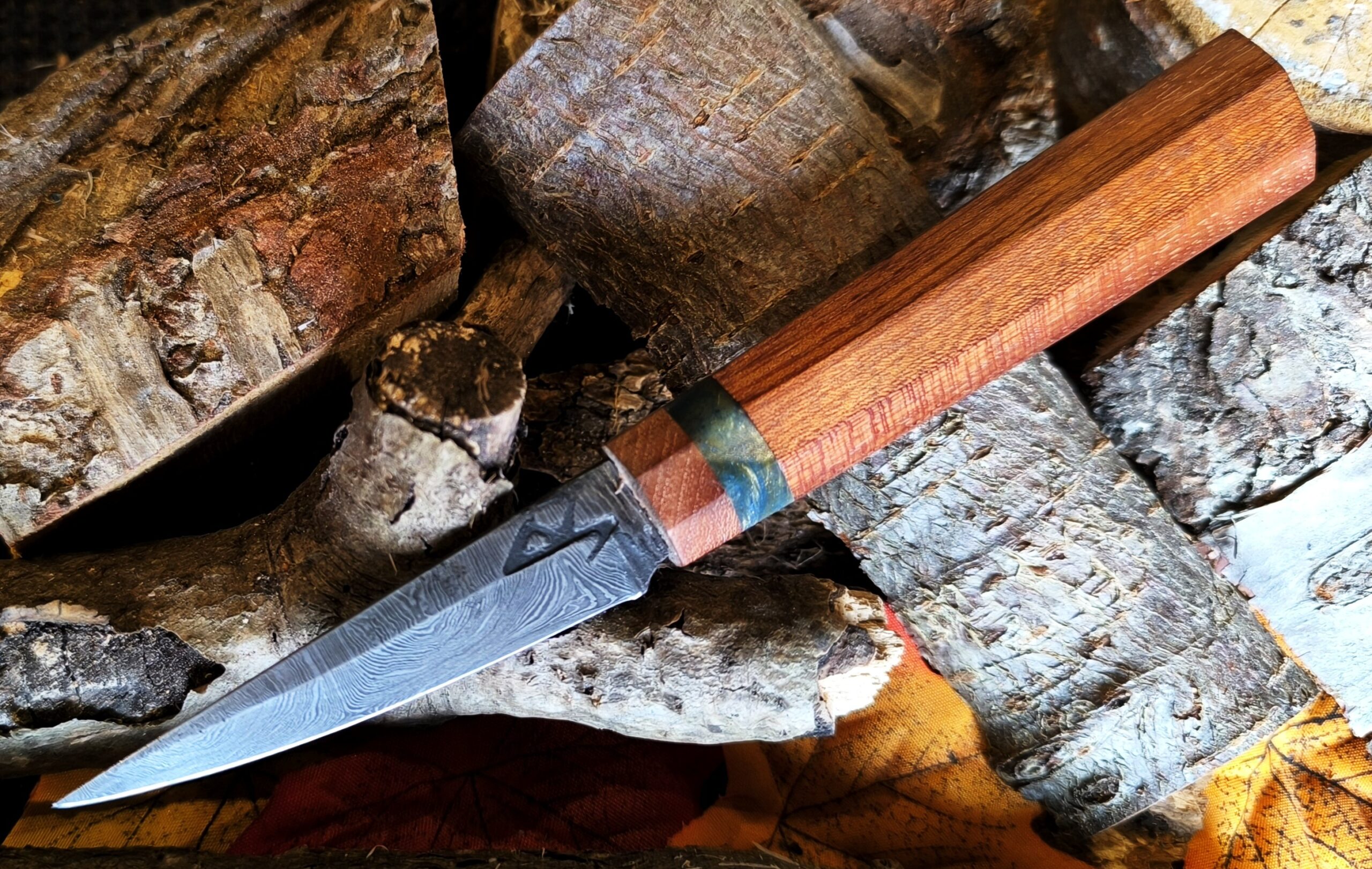 Hand Forged Damascus Steel Pairing Knife (#48)