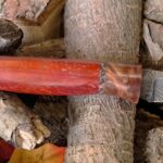 Hand Forged Damascus Steel Sloyd Knife (#49)