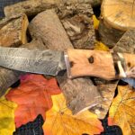 Custom Hand Forged Damascus Steel Bushcraft Knife (#52)