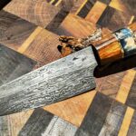Hand Forged Damascus Steel Petty Knife — 125mm Blade (#60)
