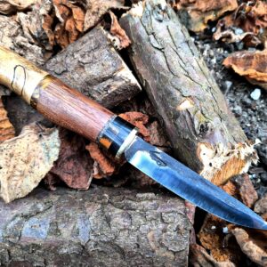Bushcraft Knife #62—Hand Forged–1084 High Carbon Steel