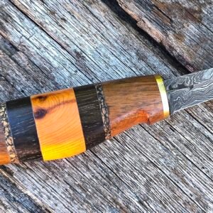 Damascus Steel Sloyd Knife — Hand Forged (#81)