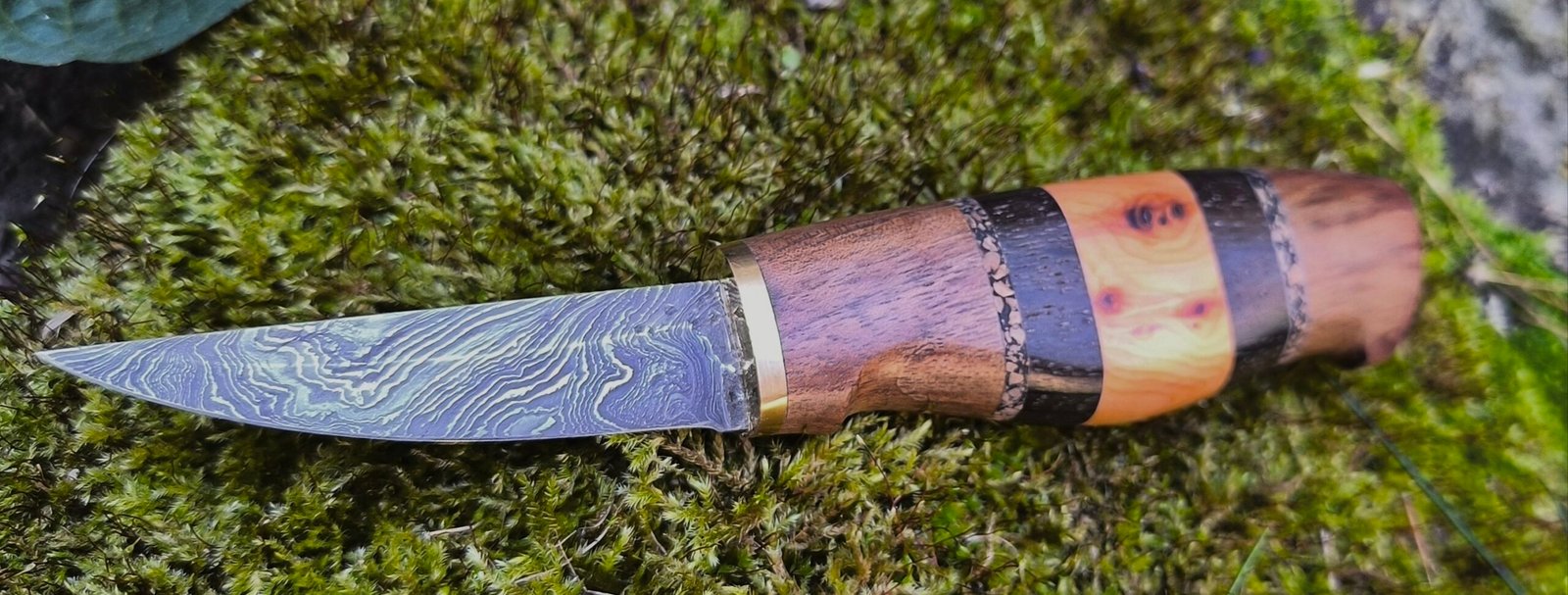 Damascus Steel Sloyd Knife — Hand Forged (#81) - Image 7