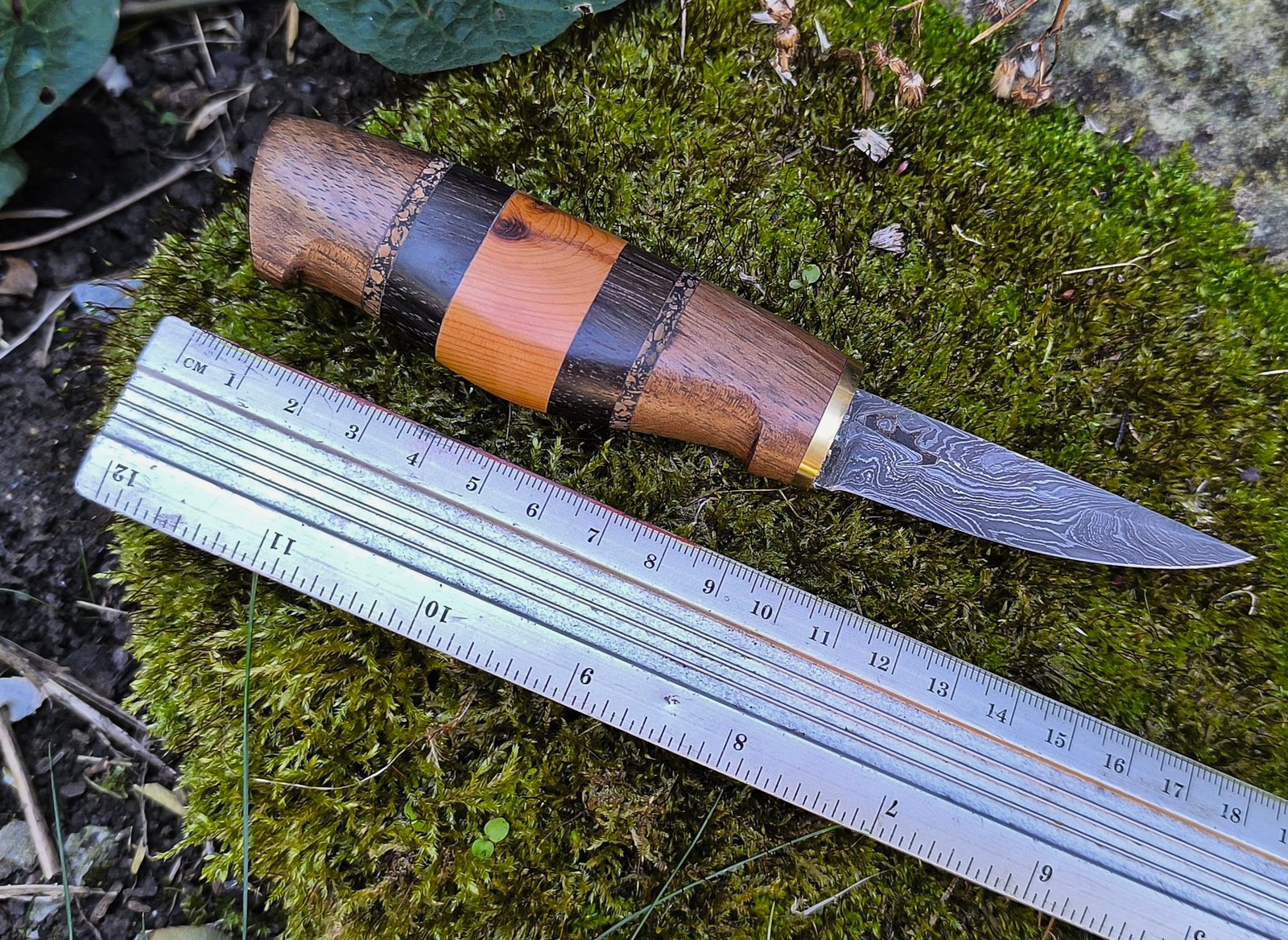 Damascus Steel Sloyd Knife — Hand Forged (#81) - Image 8