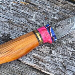 Damascus Steel Pairing Knife - Hand Forged (#82)
