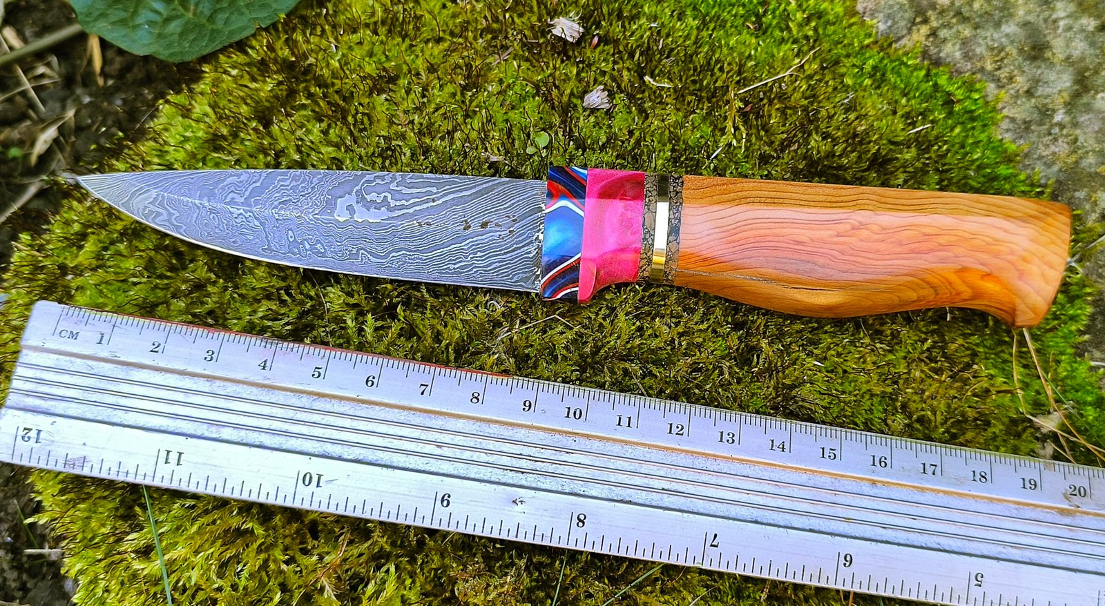 Damascus Steel Pairing Knife - Hand Forged (#82) - Image 7