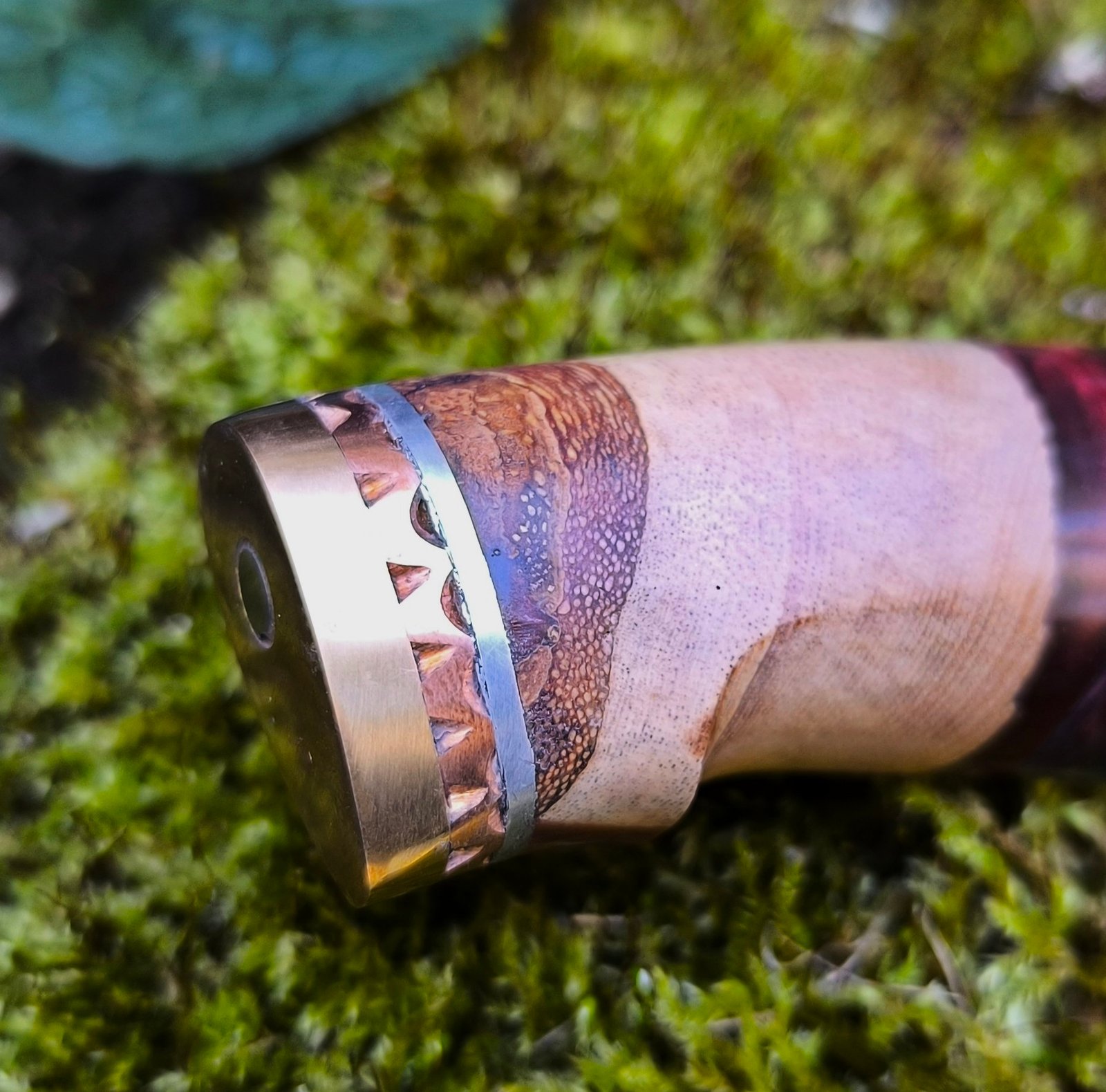 Spear Point Bushcraft Knife — Hand Forged Stainless Steel (#83) - Image 5