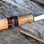 Spear Point Bushcraft Knife — Hand Forged Stainless Steel (#83)