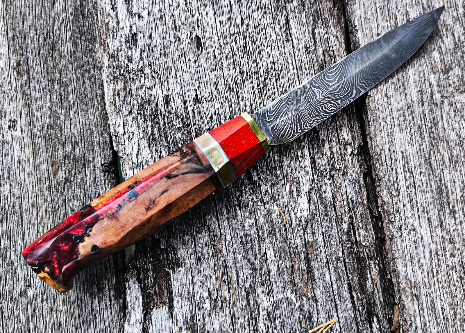 Hand Forged Damascus Steel Pairing Knife (#84) - Image 4