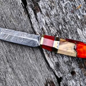 Hand Forged Damascus Steel Pairing Knife (#84)