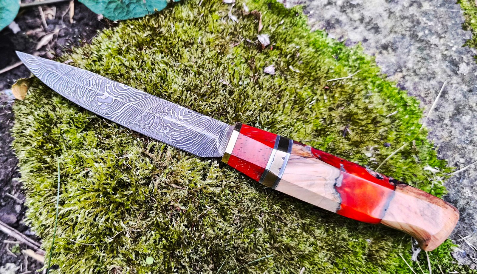 Hand Forged Damascus Steel Pairing Knife (#84) - Image 2
