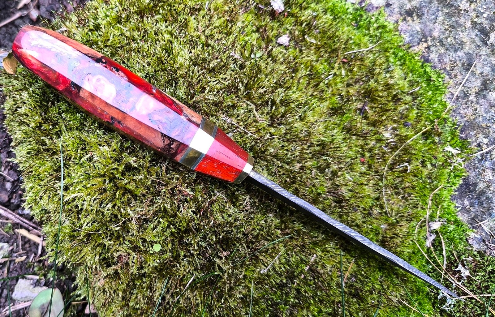 Hand Forged Damascus Steel Pairing Knife (#84) - Image 5