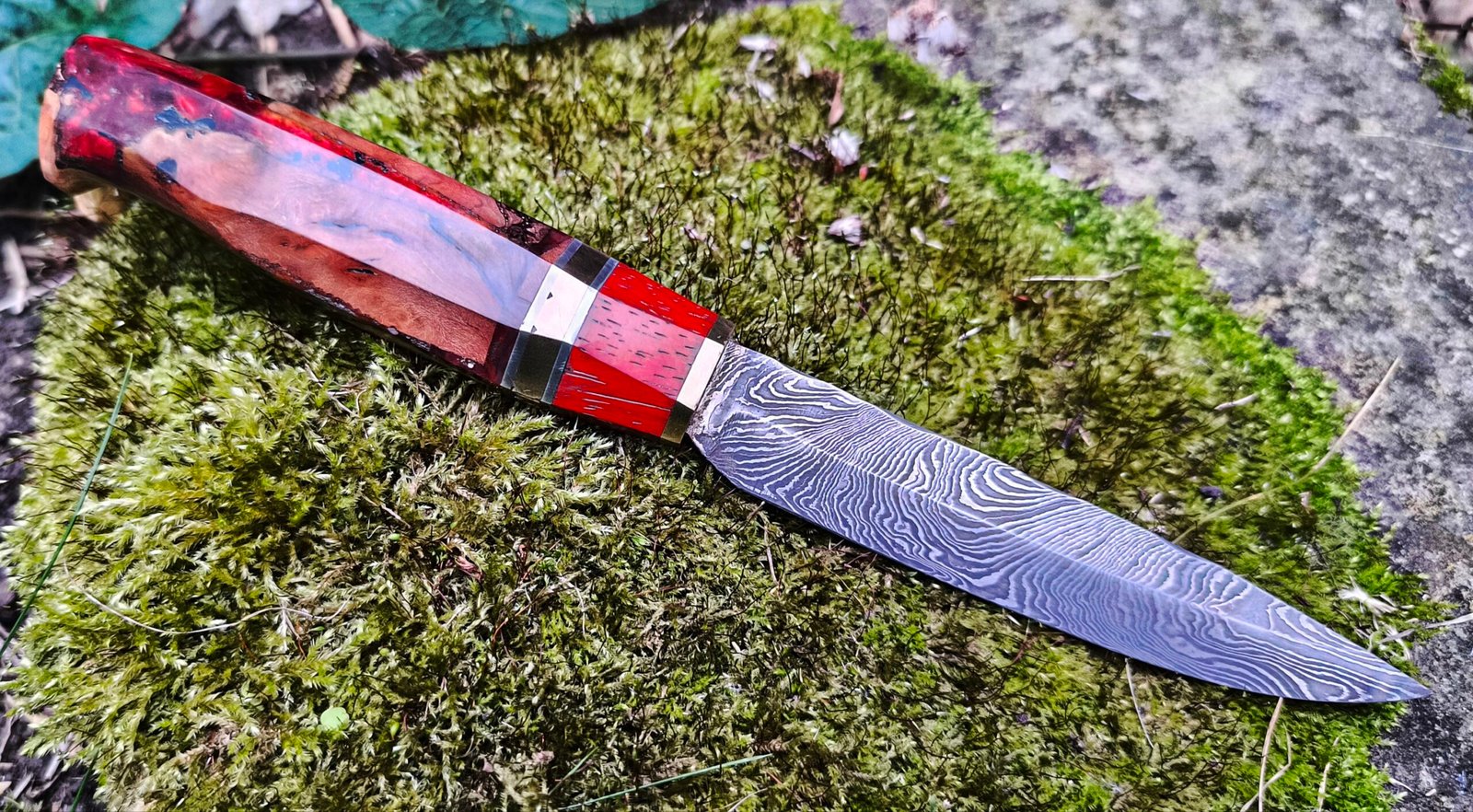 Hand Forged Damascus Steel Pairing Knife (#84) - Image 3